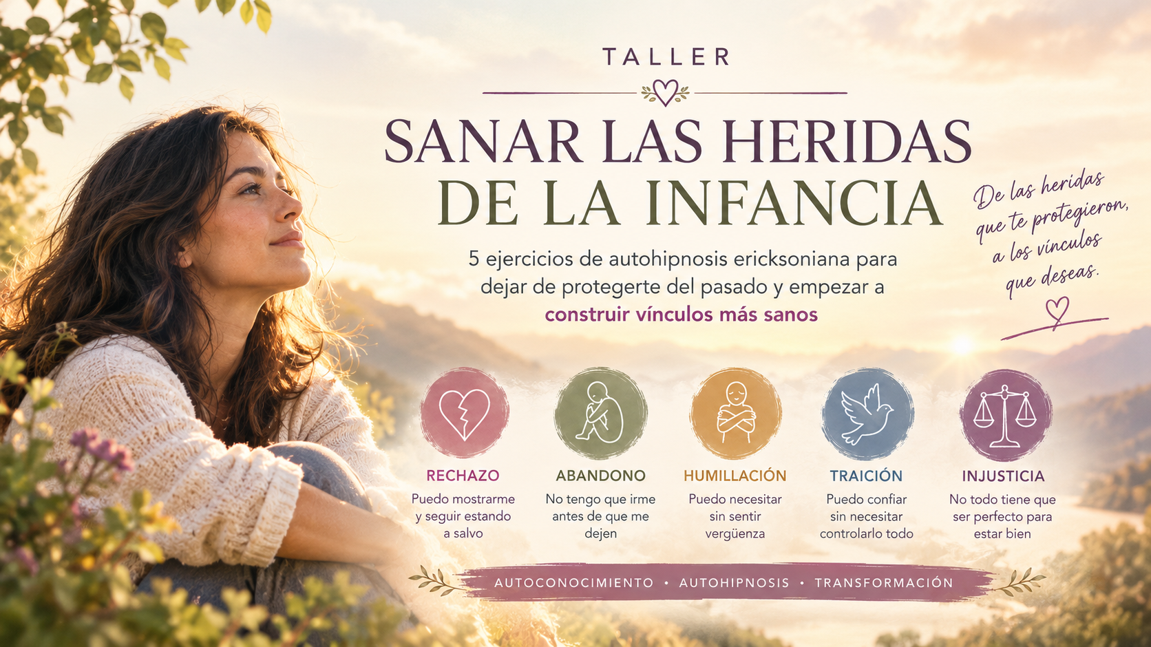 TALLER: SANAR LAS HERIDAS DE LA INFANCIA
